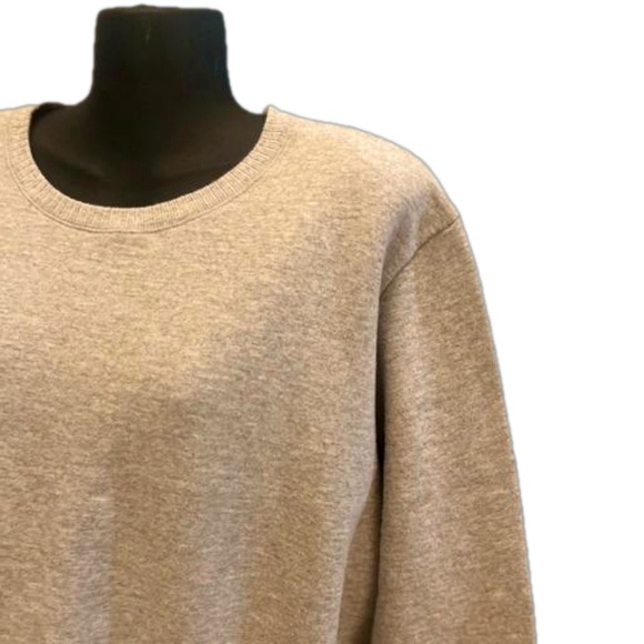 NWOT 3X Just My Size THICK gray long sleeve crew neck sweatshirt - Picture 8 of 15